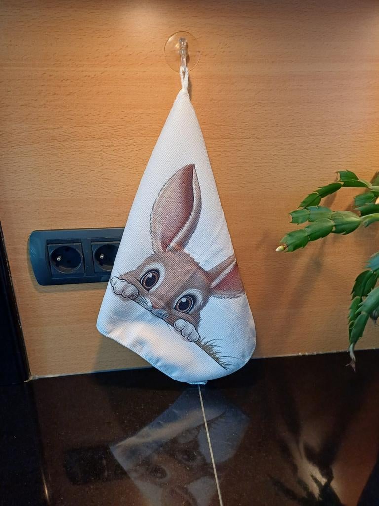 Vingertopdoekje, theedoek, papieren handdoek, Ophalen of Verzenden, Nieuw, Wit, Theedoek of Handdoek