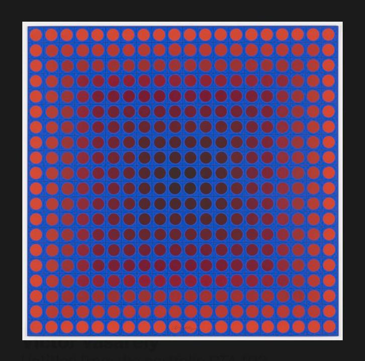 Victor Vasarely - Sans titre (CTA 102, 1966) sérigraphie, Antiquités & Art, Art | Lithographies & Sérigraphies, Enlèvement ou Envoi