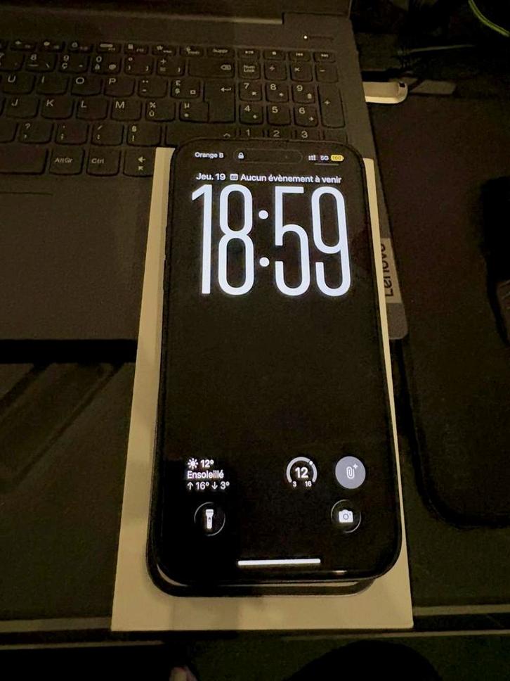 iPhone 14 Pro Max 128 Go - Noir Sidéral téléphone bon état, Télécoms, Téléphonie mobile | Marques Autre, Comme neuf, Enlèvement