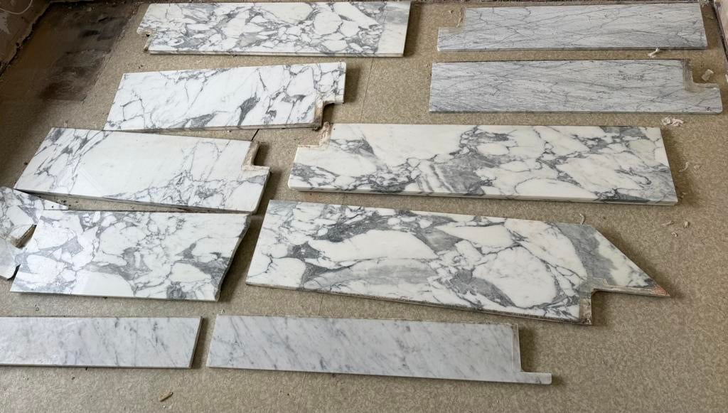 Marmeren vensterbanken, Ophalen, Gebruikt, Vensterbanken