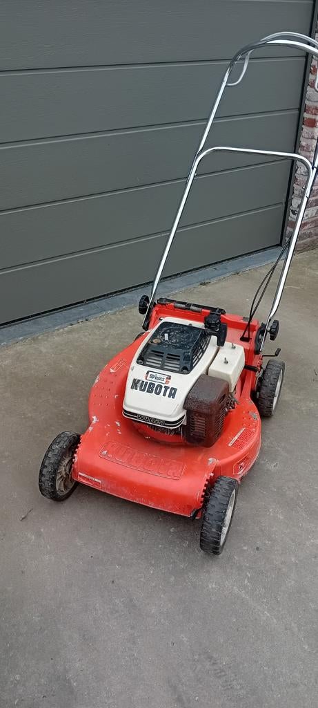 Grasmaaier kubota, Ophalen, Gebruikt, Opvangbak, Benzine-grasmaaier