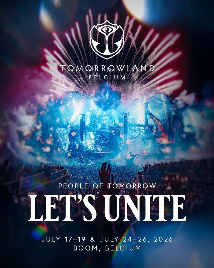 Places festival TOMORROWLAND 2026 - Boom - W1 et W2 2026
