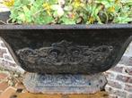 Antieke gietijzeren planten of bloembak, Enlèvement, Utilisé, Métal, Balcon