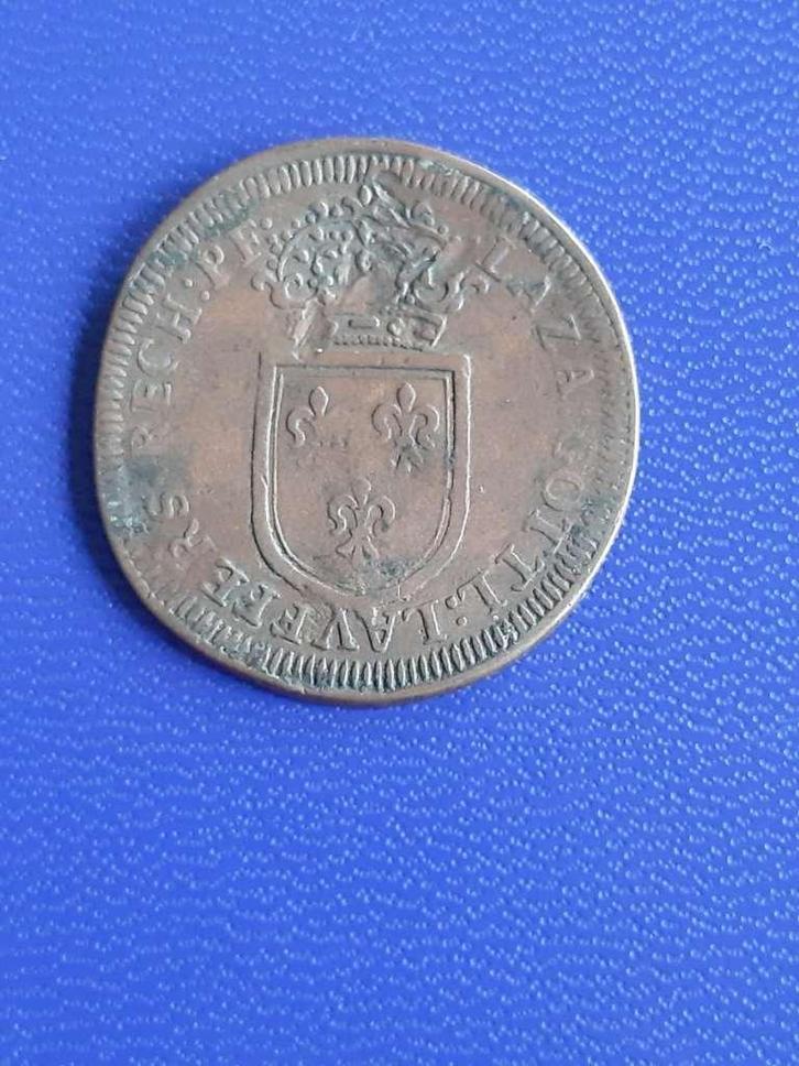 1663-1709 jeton L.G. Lauffer Lodewijk XIV, Postzegels en Munten, Munten | Europa | Niet-Euromunten, Losse munt, Frankrijk, Verzenden