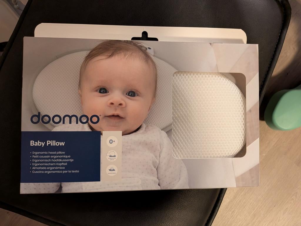 Doomoo Baby Pillow, Ophalen, Jongetje of Meisje, Wit, Nieuw