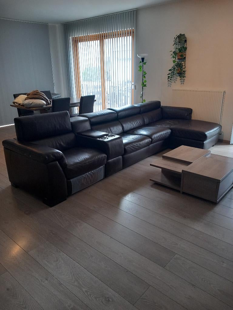 Lederen Natuzzi zetel, Ophalen, Zo goed als nieuw, Leer