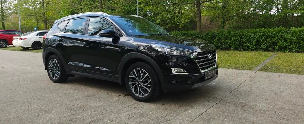 Hyundai Tucson IX35 1.6 Benzine Automaat Bj.2019 Met 49.000k, Testrit aan huis, Stof, Zwart, 5 deurs
