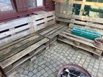 Pallet lounge, Jardin & Terrasse, Ensembles de jardin, Enlèvement, Utilisé, Bois, 7 places
