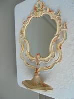 Antieke email commode spiegel Italiaans gemerkt Brevetto, Antiek en Kunst, Ophalen of Verzenden