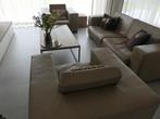Lederen salon maxi-2-zit + 2 x 1-zit, Huis en Inrichting, Ophalen, Gebruikt, Leer, Rechte bank