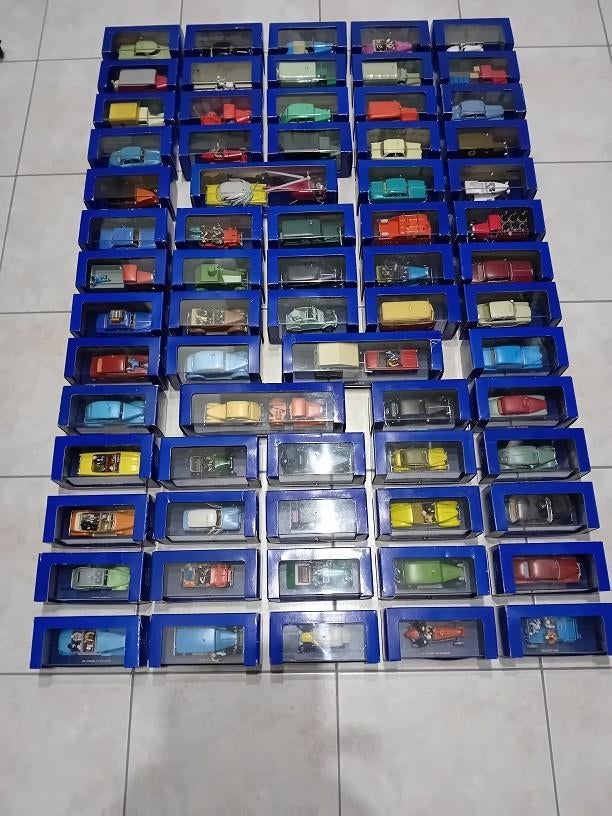 Kuifje complete Atlas set auto's 1:43 nrs 1 t.e.m. 70, Collections, Personnages de BD, Enlèvement, Tintin, Comme neuf, Autres types