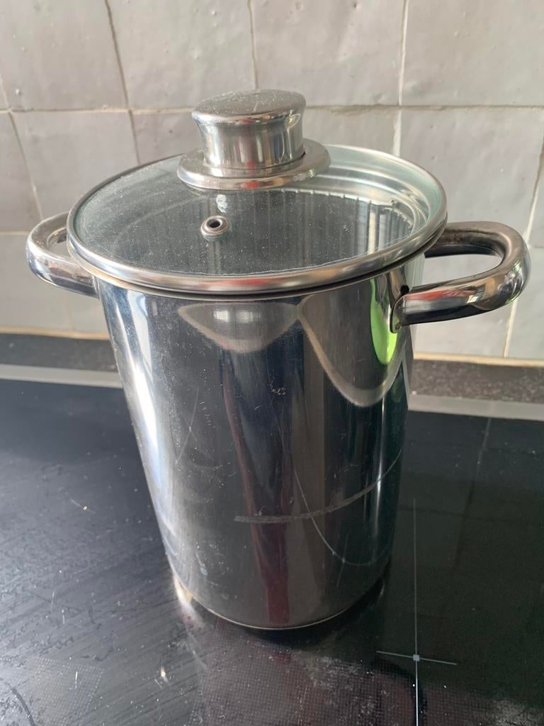 Aspergepan, Maison & Meubles, Cuisine | Casseroles & Poêles, Inox, Plaque céramique, Enlèvement, Utilisé