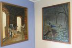 2x Roeland Pietersz D'haese - olieverf op doek, Antiek en Kunst, Ophalen