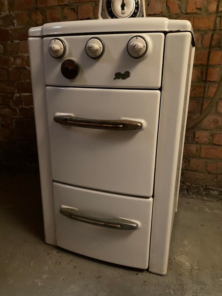 Cuisiniere au gaz + fonction four vintage 50 super deco, Enlèvement