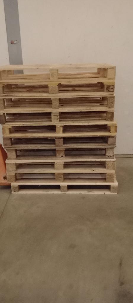 Paletten, Doe-het-zelf en Bouw, Hout en Planken, Gebruikt, Pallet, Overige houtsoorten, Minder dan 200 cm, Geïmpregneerd, Ophalen