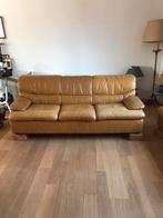 GRATIS mooi leren tweezit en driezit, Ophalen, Gebruikt, Leer