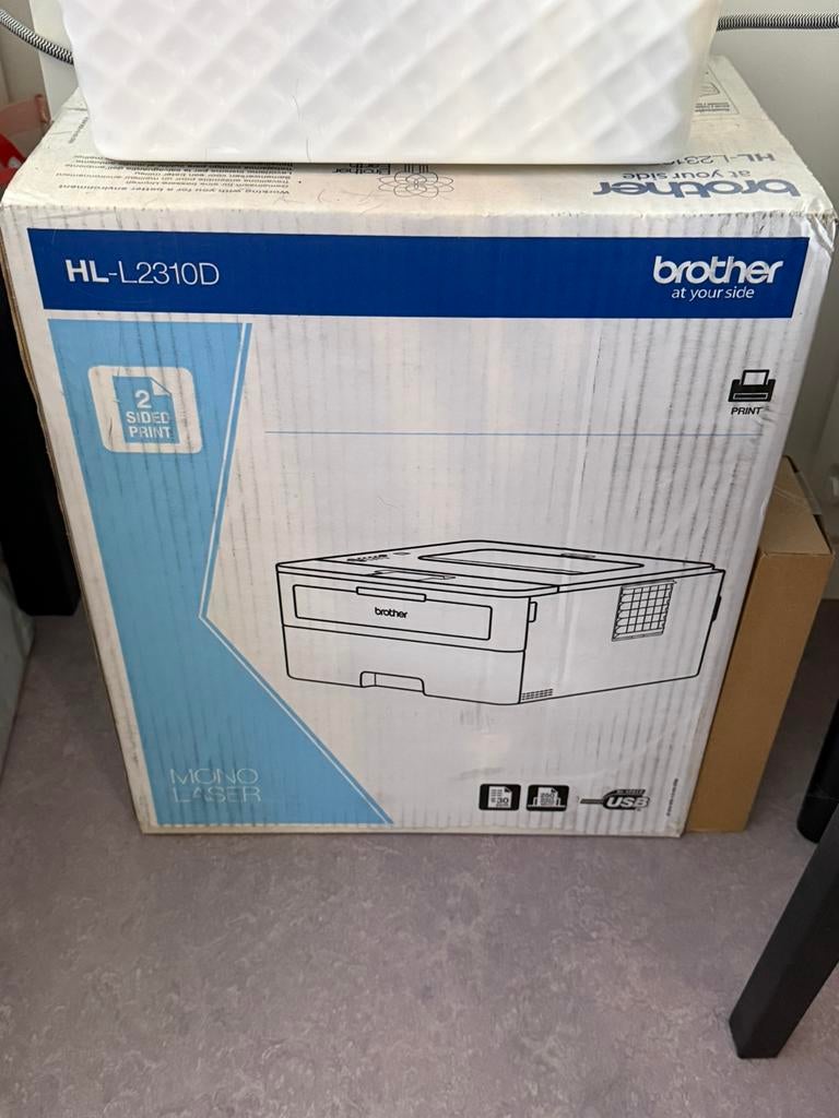 Laserprinter zwart wit van Brother nieuw, Computers en Software, Printers, Ophalen, Zo goed als nieuw, Laserprinter, Draadloos