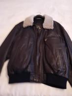 vest portobello maat 50 met afneembare kraag leder, Enlèvement, Neuf, Taille 48/50 (M), Noir