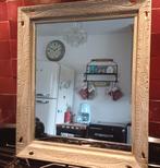 Antieke spiegel in massief hout, Huis en Inrichting, Woonaccessoires | Spiegels, Ophalen