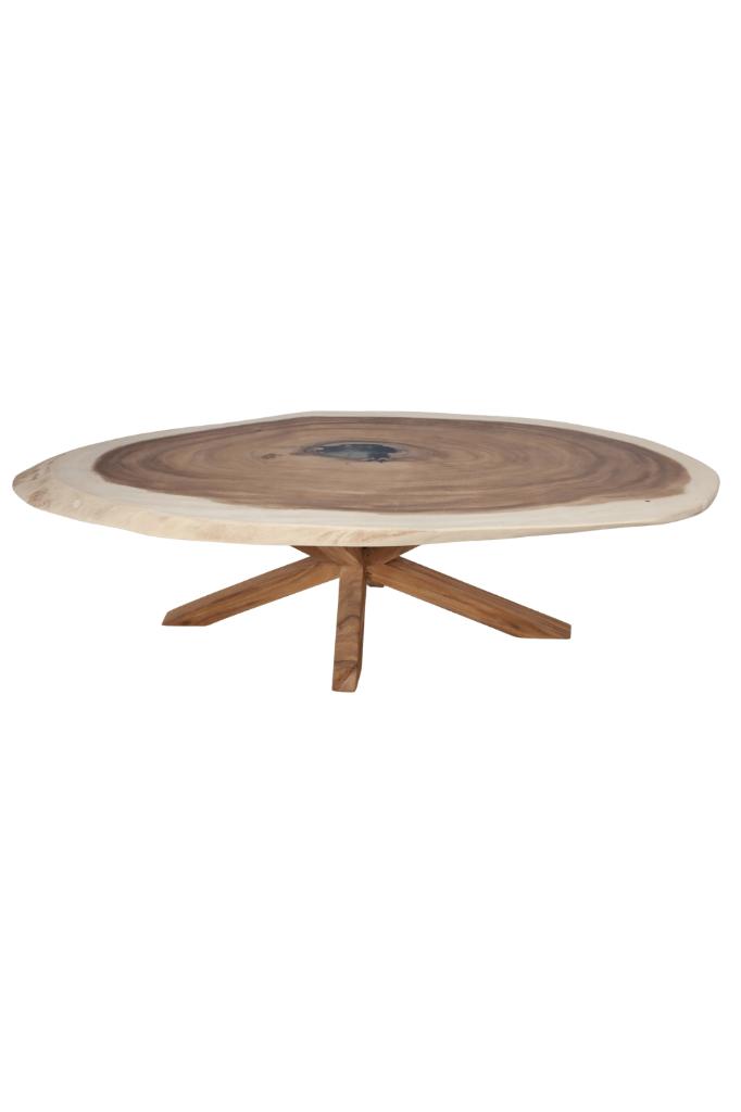 ovale boomstamtafel 276 lang, Maison & Meubles, Tables | Tables à manger, Neuf, 50 à 100 cm, 200 cm ou plus, Ovale, Autres essences de bois