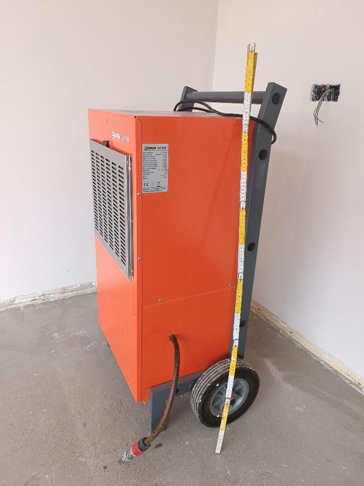 Bouwdroger  850m3/h Eurom LO120 Te Huur/Te koop, Doe-het-zelf en Bouw, Ventilatie en Afzuiging, Zo goed als nieuw, Ventilator en Afzuiger