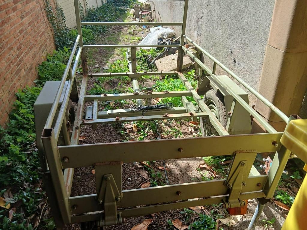 Kader aanhangwagen 2m op 1.2m, Ophalen