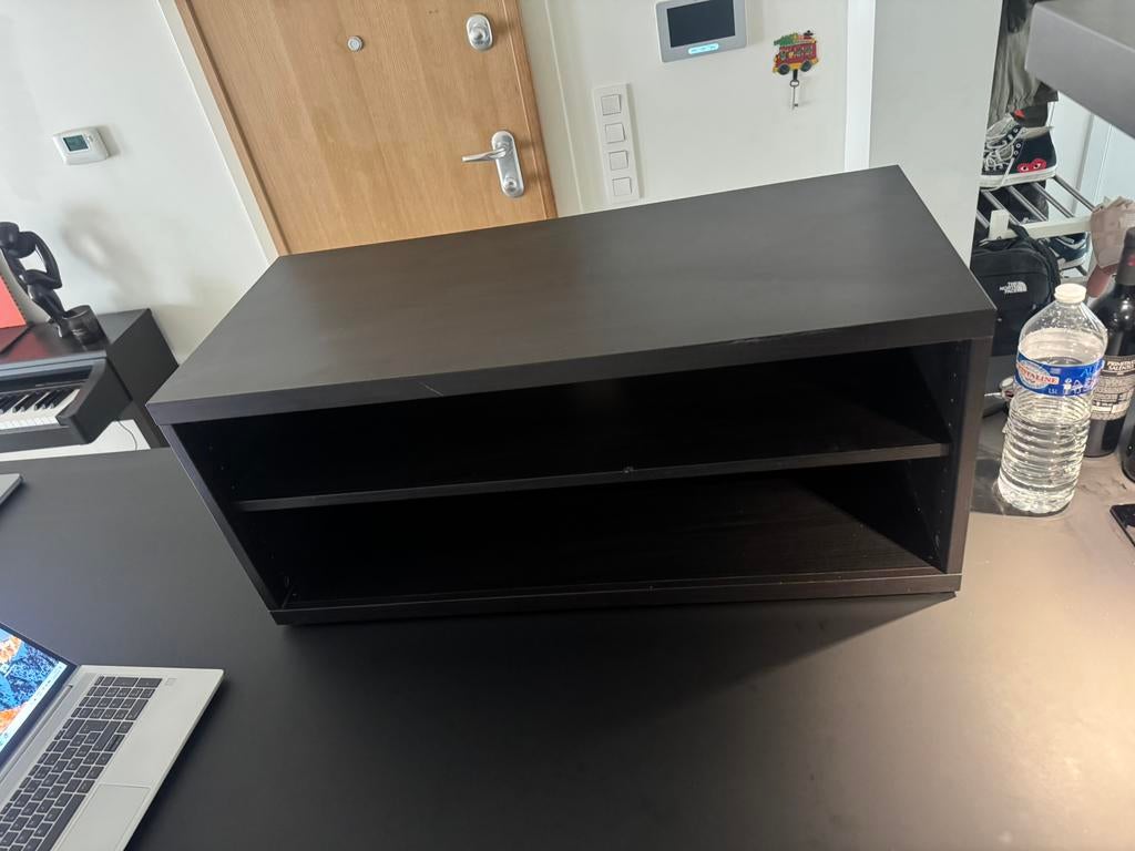 Tv meubel - Ikea (zwart), Huis en Inrichting, Kasten | Schoenenkasten, Ophalen, Zo goed als nieuw