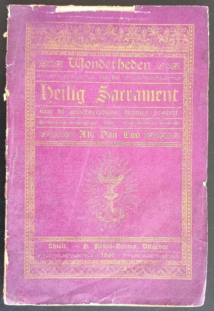 (TIELT) Wonderheden van het H.Sacramant.Mirakelen I, Antiek en Kunst, Ophalen of Verzenden