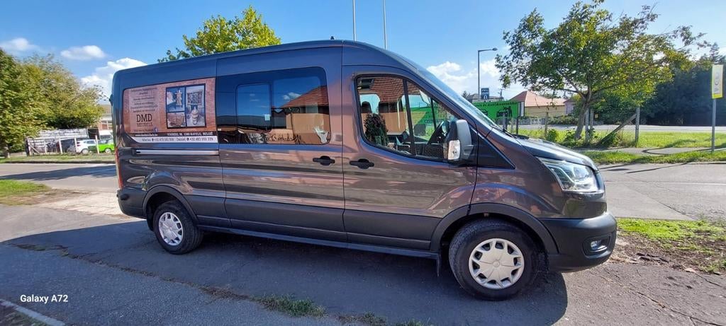 Ford Transit 2.0 TDCi, 185 pk, Euro 6d 7 zits, 1e eigenaar, Auto's, Opel, Stof, 1995 cc, 2500 kg, 7 zetels