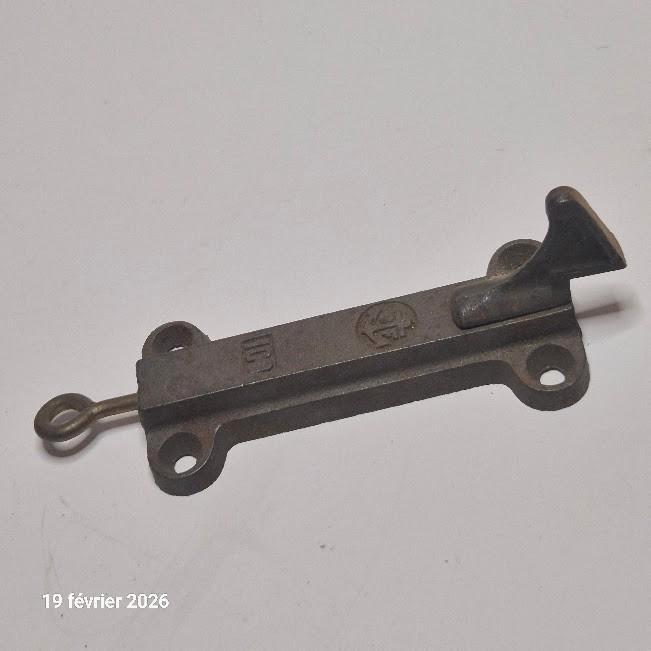 Oude rolluikvergrendeling, rolluik, deur, gietijzer, Antiek en Kunst, Curiosa en Brocante, Verzenden