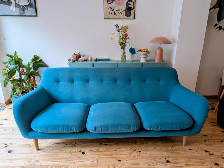 Canapé (3p) + fauteuil assortis, Huis en Inrichting, Zetels | Zetels, Gebruikt, Rechte bank, Vierpersoons of meer, 200 tot 250 cm