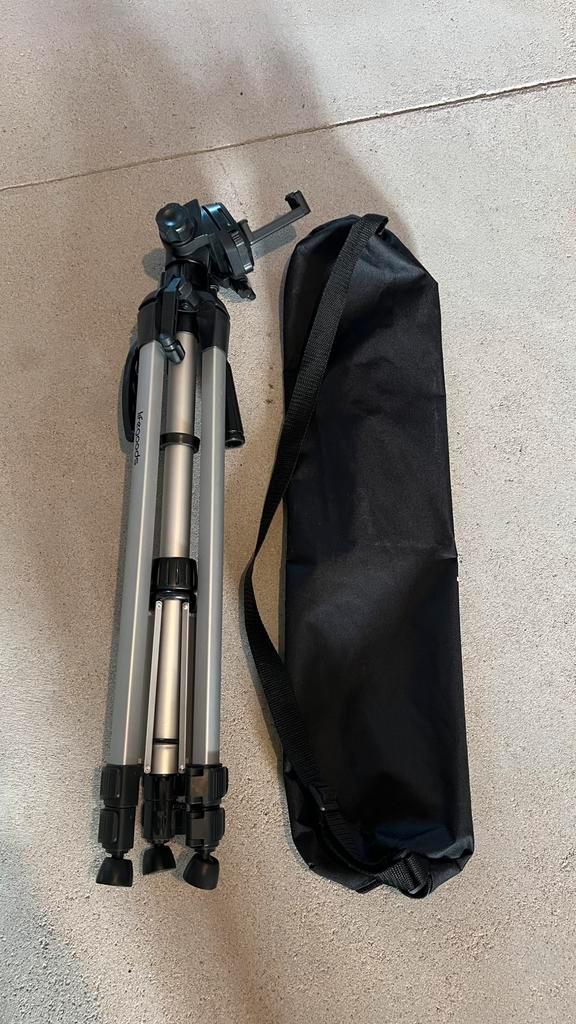 Statief / Tripod met smartphonehouder – inclusief draagtas, Audio, Tv en Foto, Fotografie | Statieven en Balhoofden, Nieuw, Driepoot