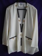 Lange geklede leuke bloes met lange mouwen beige Joan Gozzi., Enlèvement ou Envoi, Beige, Porté, Taille 42/44 (L)