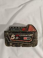 Milwaukee m18 5ah batterij, Gebruikt