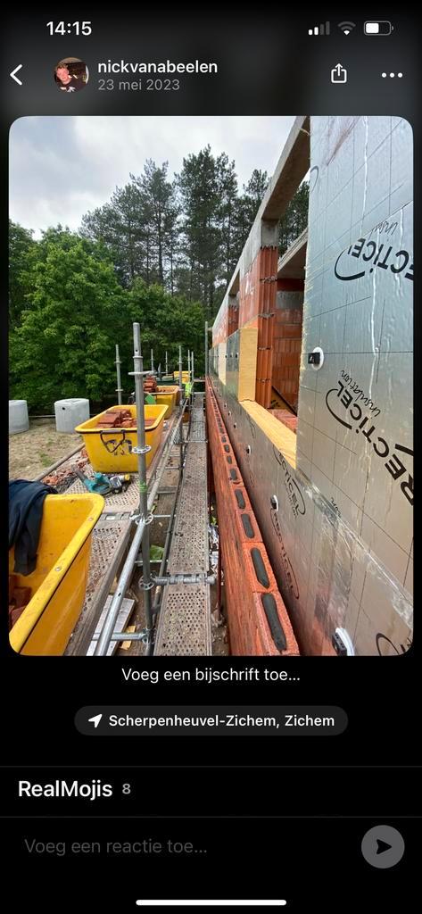 Steiger/stelling te huur, Doe-het-zelf en Bouw, Steigers, Nieuw, Gevelsteiger, 5 meter of hoger, Ophalen