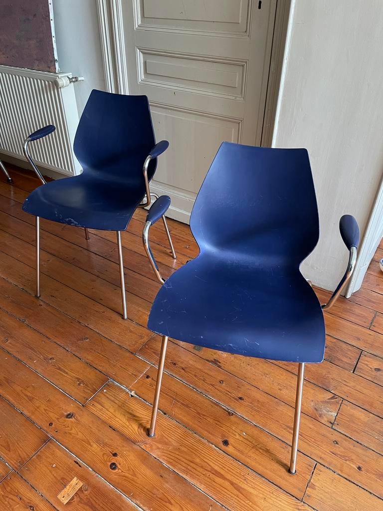 4 set Maui Chairs Kartell, Maison & Meubles, Enlèvement, Utilisé