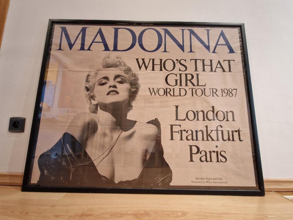 Originele Poster Madonna World Tour 1987, Enlèvement ou Envoi, Comme neuf, Affiche, Œuvre d'art ou Peinture