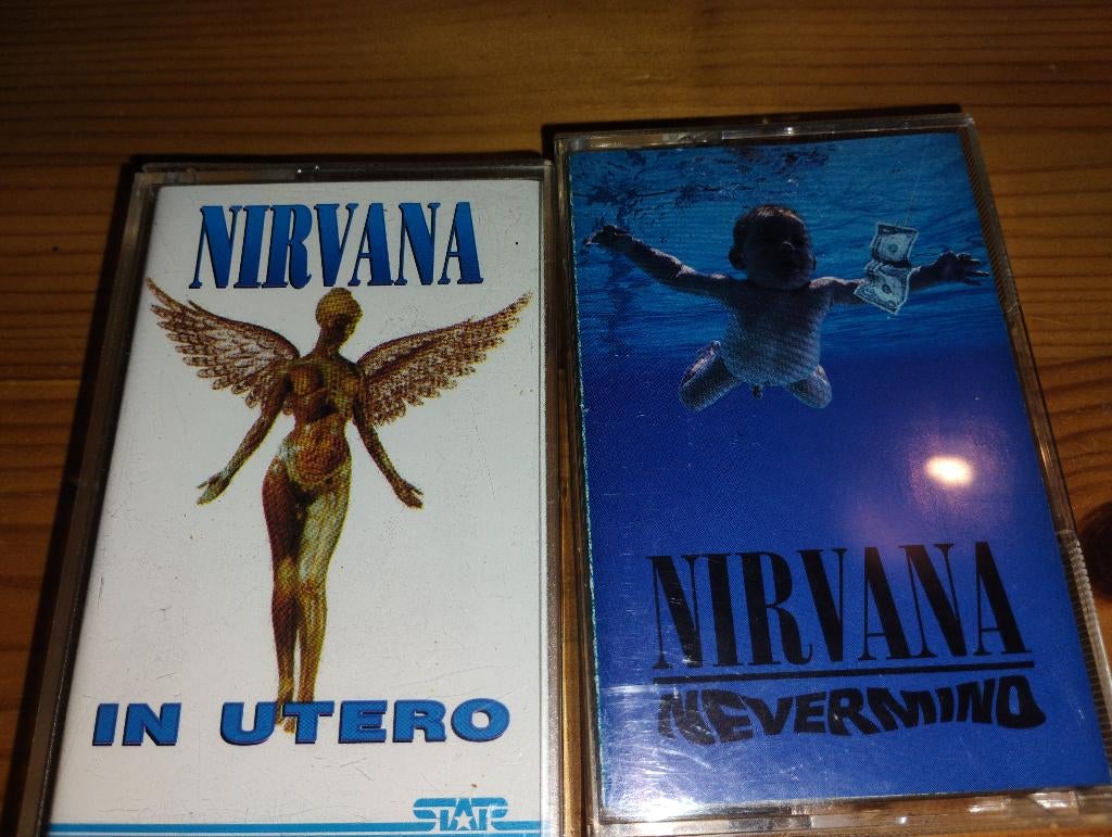 2 Audio K7 originale   Nevermind  &  In Utero  NIRVANA, Enlèvement ou Envoi, Originale, Comme neuf, Rock en Metal