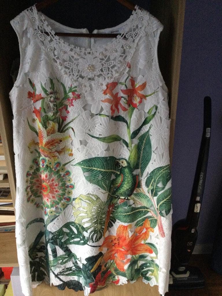 Kleedje Paprika maat 6(54), Kleding | Dames, Grote Maten, Ophalen of Verzenden, Zo goed als nieuw, Paprika, Wit