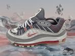 Nike Air Max 98 'Vast Grey/Habanero Red' EU42.5 2020, Enlèvement ou Envoi, Autres couleurs, Nike, Porté