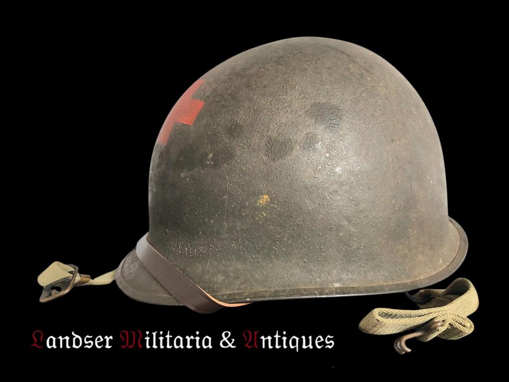 US Army WW2 Swivel bale red cross helmet, Enlèvement ou Envoi