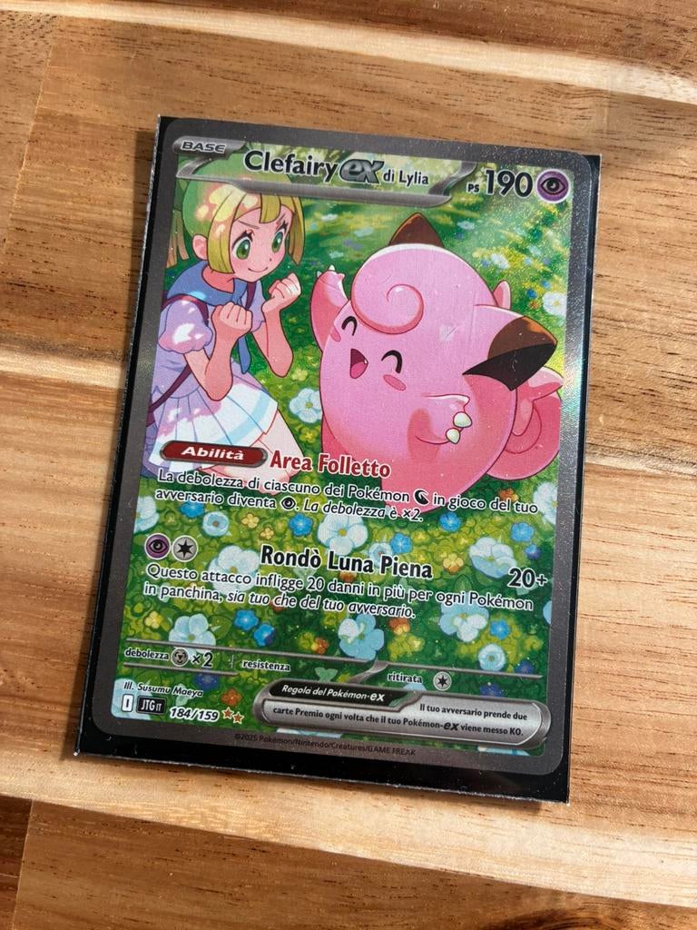 Lylia 184/159 Clefairy ex Pokémon-kaart, Ophalen, Zo goed als nieuw