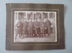 grote CDV foto personeel Tram Tramways bestuurders, Collections, Enlèvement ou Envoi, Comme neuf, Tram, Carte ou Gravure