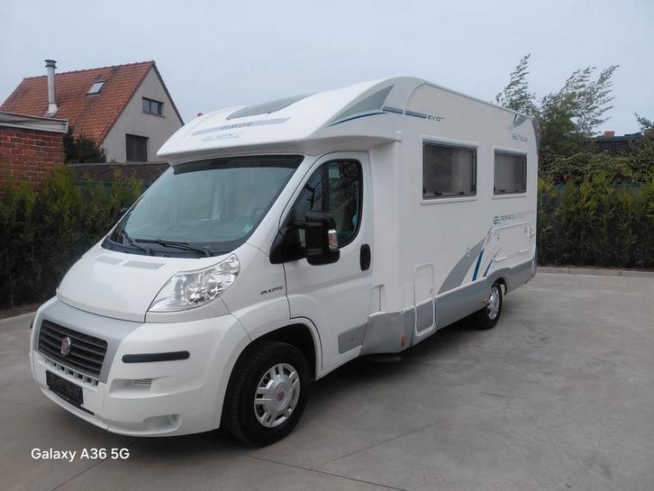 Fiat rimor Europeo 2300cc - 4 personen- 2011- 65000 km, Caravans en Kamperen, Mobilhomes, Bedrijf, Fiat, Fiat, Douche, TV, Luifel