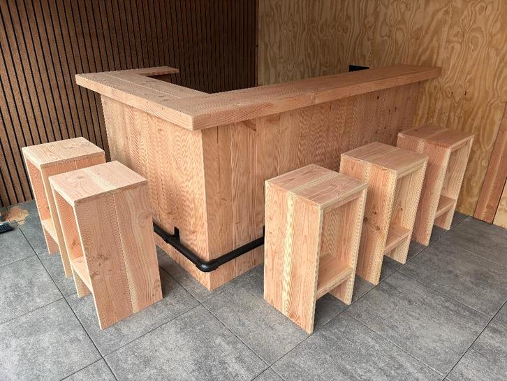 Unieke toog, buitenbar van douglas of steigerhout maatwerk, Jardin & Terrasse, Accessoires mobilier de jardin, Neuf, Enlèvement