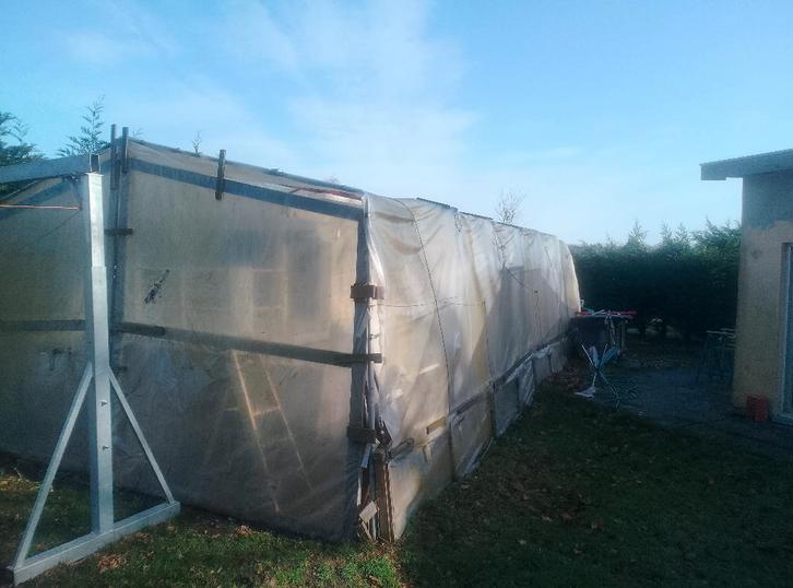 Serre, ** Extra Brede Tunneloverkapping (5m Breed)**, Tuin en Terras, Kassen, Zo goed als nieuw, Staal, Ophalen