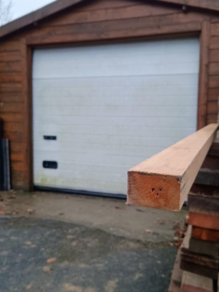 Houten balken, Doe-het-zelf en Bouw, Ophalen, Gebruikt, 50 mm of meer, Balk