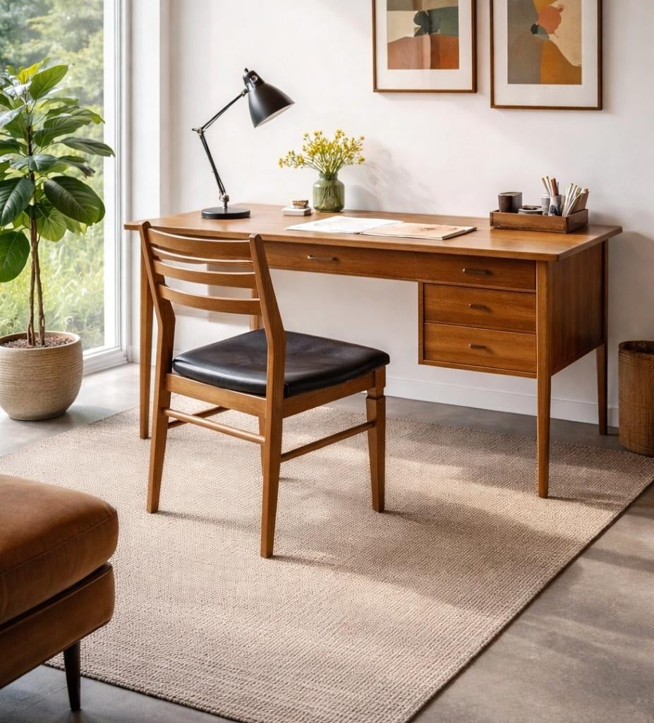 Prachtige vintage bureaustoel, Ophalen, Gebruikt, Zwart, Bureaustoel