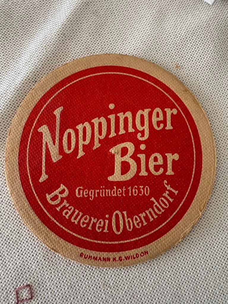 Noppingerbier bierviltje, Ophalen of Verzenden, Zo goed als nieuw