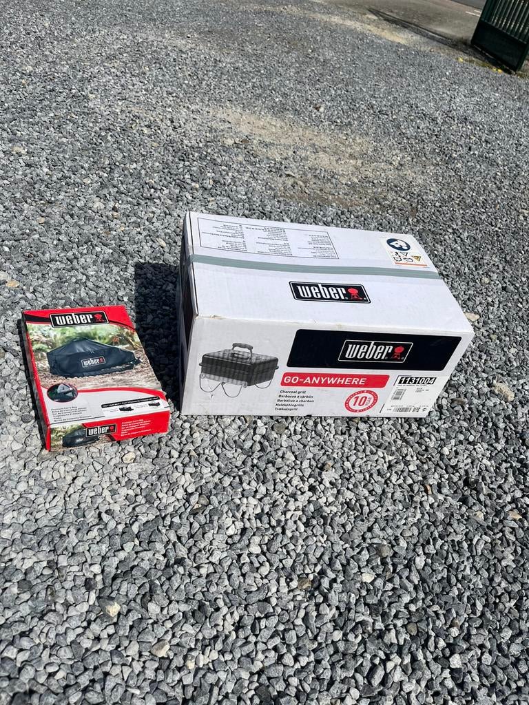 Weber GO-Anywhere houtskool grill, Tuin en Terras, Ophalen, Nieuw, Met accessoires